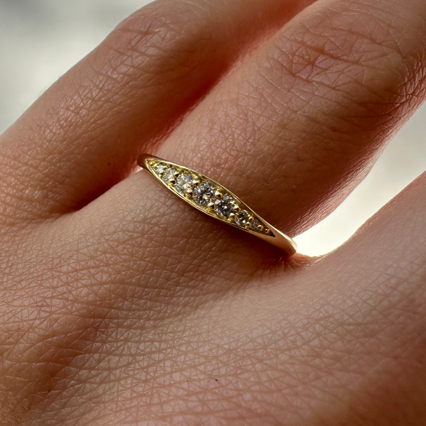 Gemma 0,11ct Pırlanta 18k Altın Yüzük