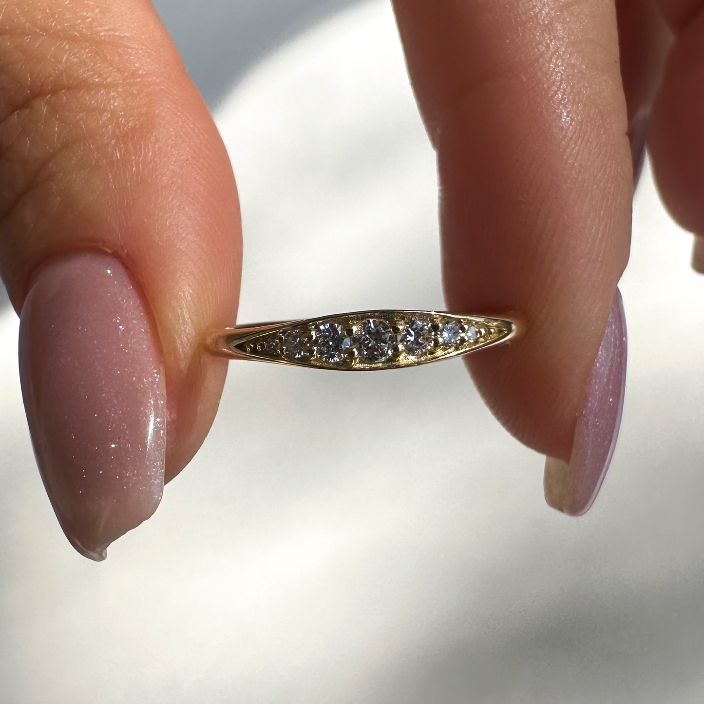 Gemma 0,11ct Pırlanta 18k Altın Yüzük