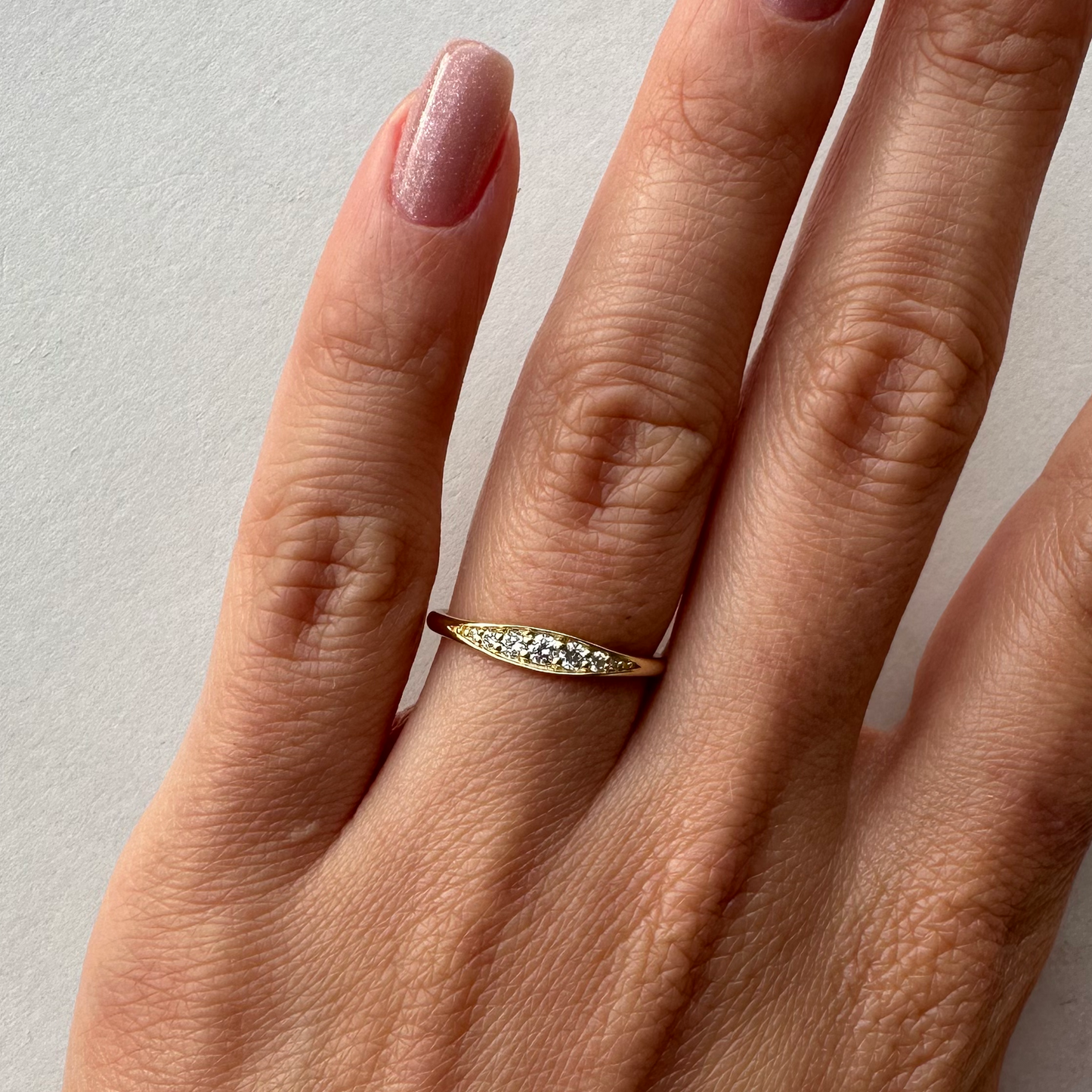 Gemma 0,11ct Pırlanta 18k Altın Yüzük